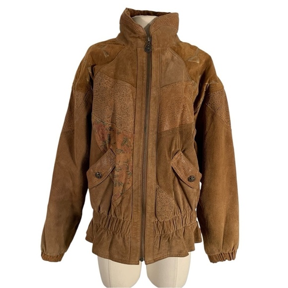 Vintage Winlit Suede Leather Jacket Size Medium - Picture 1 of 14